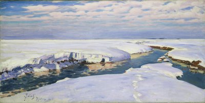 Winter Landscape, 1915 by Julian Falat